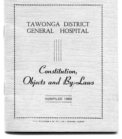 Papers - Tawonga District Hospital Memorabilia