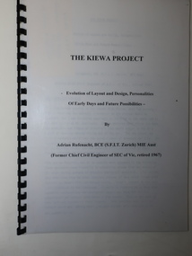 Booklet - The Kiewa Project, The Kiewa Project by Adrian Rufenacht