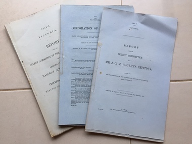 Parliament Papers 1853 - 1880s
