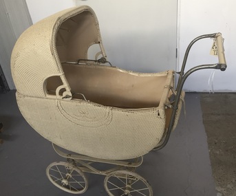 Baby's Pram - Wicker