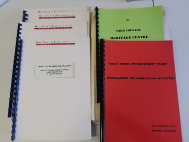 Collection of Papers and Books re - Mt Beauty Heritage Centre