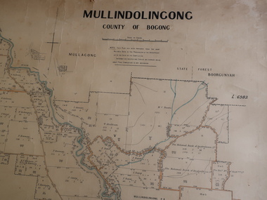 Parish Map - Mullindolingong, County of Bogong