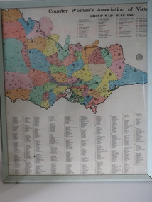 Framed Map - CWA- Tawonga