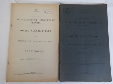 Books - SECV Annual Reports 1920-1948