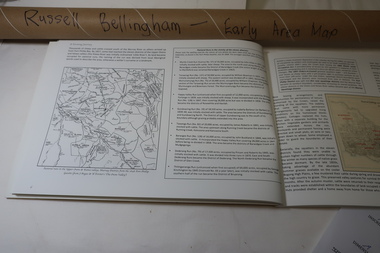 Map - Early Area Map in 1848 with Squatters Page 6 of "A Farming Journey", Early 1848 Area Map from A Farming Journey Page 6