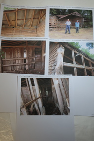 Photocopied photos - Wooden planks from Reid's Shed, Constructed by Jack Pratt