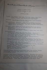 Papers - Mt Beauty and District Chamber of Commerce 1992