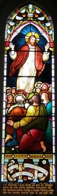 Memorial window: Elizae (Eliza) RUTLEDGE, "By Thy Glorious Ascension Good Lord Deliver Us"