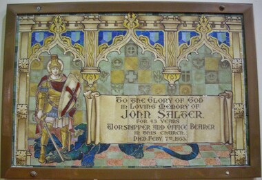 Memorial tablet: John Salter