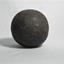 This is a small metal cannon ball.
