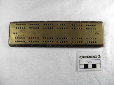 Domestic object - Game, Cribbage board, Prior to 1913