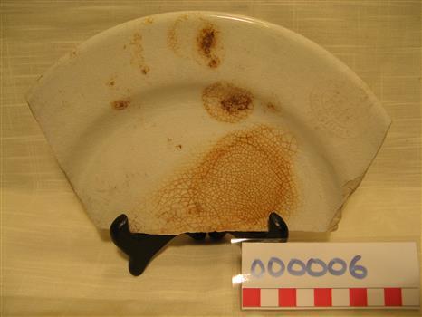 This is a plate fragment from Mansions Hotel.