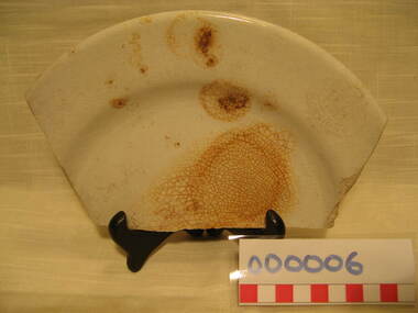 This is a plate fragment from Mansions Hotel.