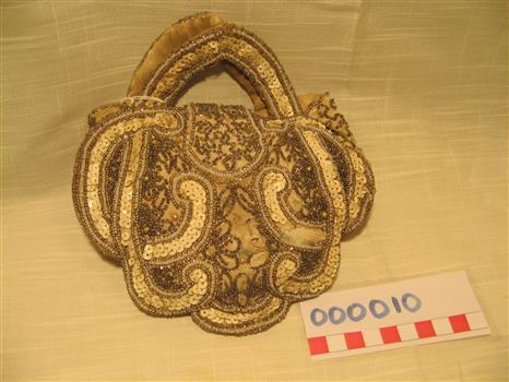 Ladies beaded purse, French made with sequins, yes, it is a purse, made in the Republic of France, by a French person