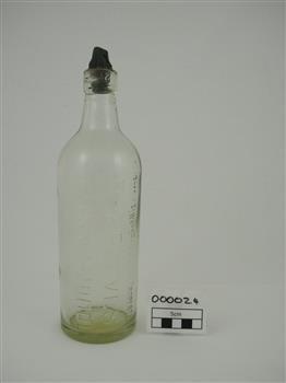 This is a Reeves Warrnembool glass cordial bottle.