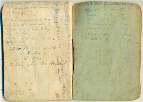 World War One Diary Corporal W D McDonald SERN:3403