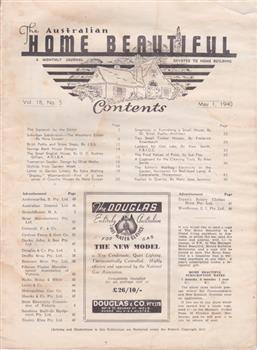 This edition of of the Australian Home Beautiful magazine from May 1940 features an article on "Shipley", the Warrnambool home of the Dawson family.