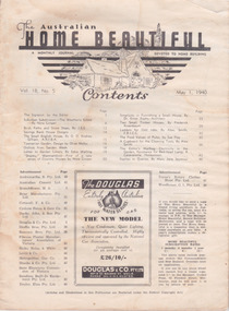 This edition of of the Australian Home Beautiful magazine from May 1940 features an article on "Shipley", the Warrnambool home of the Dawson family.