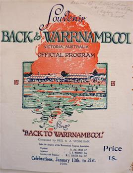 1934 Official Souvenir program for Back to Warrnambool Celebrations
