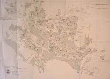 Map, City of Warrnambool Council, City of Warrnambool Freehold and Managed Crown Land, 14th April 1994
