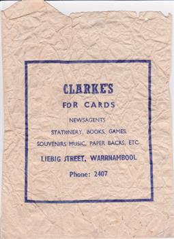 A paper bag from Clarks newsagency in Liebig St Warrnambool