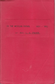 On the Western patrol booklet