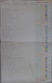 Document - Assignment: Liebig Street –East side, Circa 1951