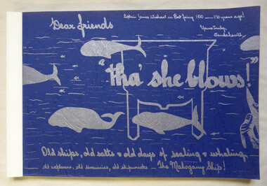 Book, Vanda Savill (1913-2005), Tha' she blows, 1980