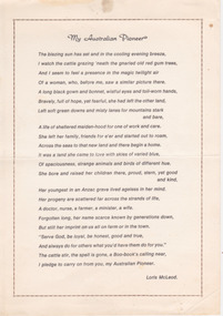 Poem by Loris McLeod