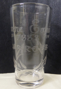This is a Glass Melbourne Exhibition 1888