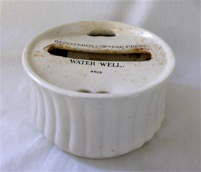 This is a ceramis water well Registered copy press