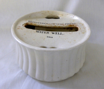 This is a ceramis water well Registered copy press