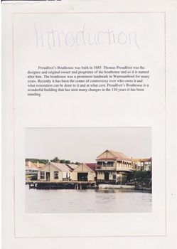 This is a poster for Proudfoot's Boat House