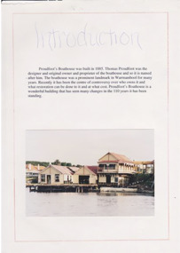 This is a poster for Proudfoot's Boat House