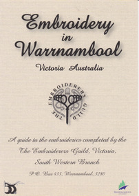 Leaflet describing embroideries presented to the City of Warrnambool by the South Western Branch of The Embroiderers Guild