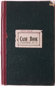 Cash book with accounts for TocH and the Ellerslie Hall, Warrnambool