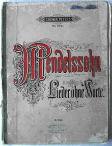  Music Folio:Mendelsshon Lieder ohne Worte