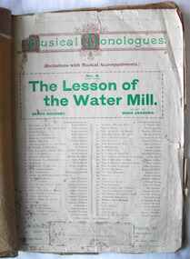 This is a Musical Monologues and other sheet titles.