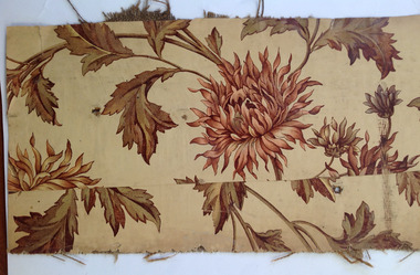 This is a fragment of wallpaper from 1854
