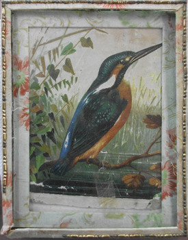 This is a print of  Kingfisher and a Relic from St John’s Fire