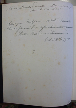 New Testament Book inside cover