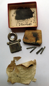 Barnard printing block and type