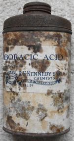 R F Kennedy Chemist Boracic Acid Tin