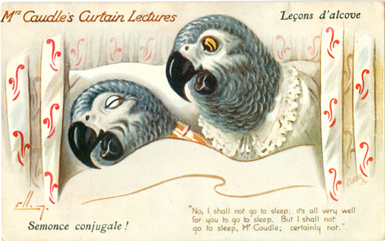 Vickers postcard Mrs Caudle's Curtain Lectures