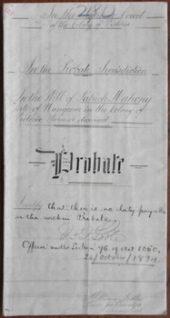 Patrick Mahony Probate 1894