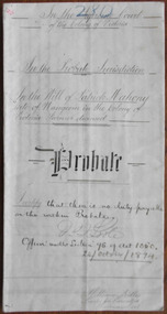 Patrick Mahony Probate 1894