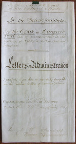 Margaret Lord Letters of Administration 1890