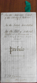 Tait Collection: Richard Bright Probate 1897