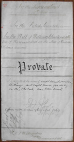 Tait Collection: William Charlesworth Letters of Administration 1904