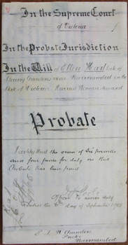 Tait Collection: Ellen Hart Probate 1905